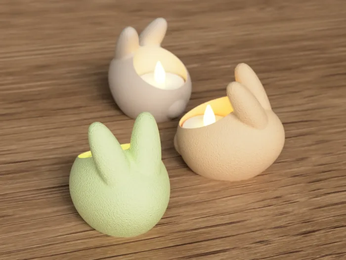 Easter Bunny Tealight Candle Holder - Image 3