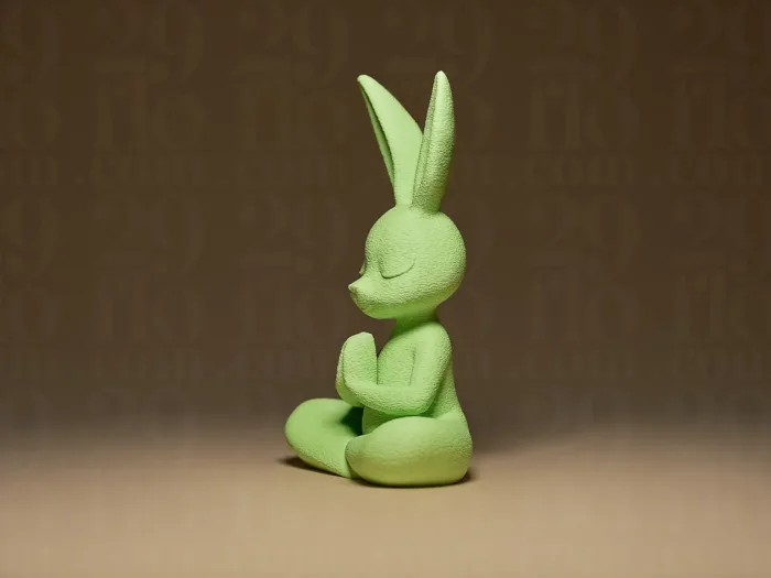 Meditating Bunny Figurine - Image 3