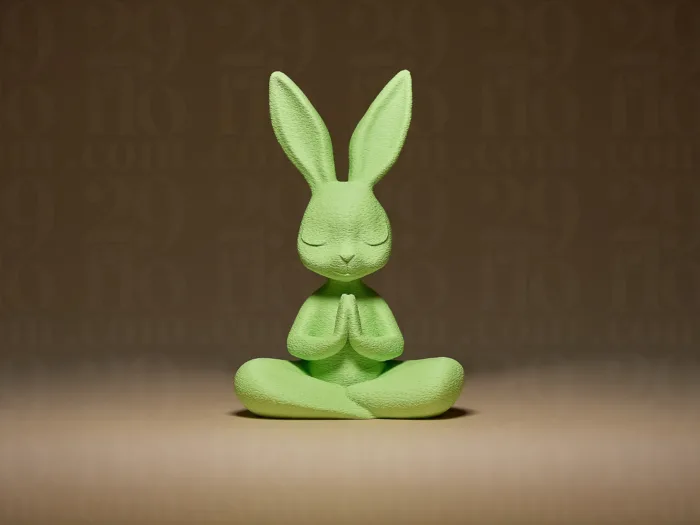 Meditating Bunny Figurine - Image 2